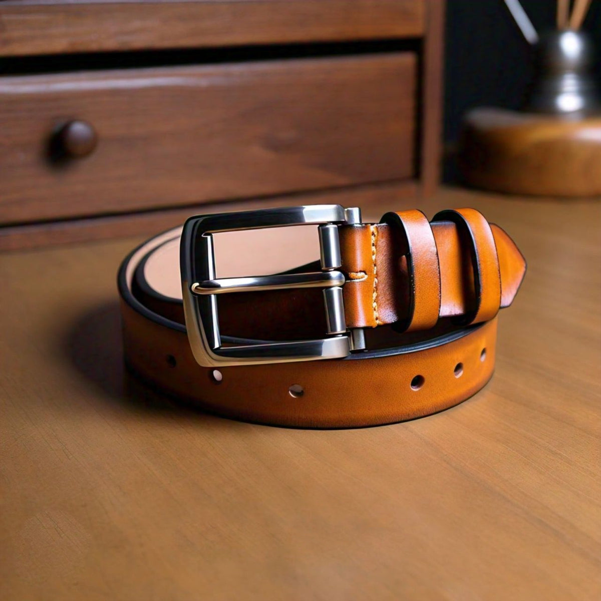Brown Leather Belt