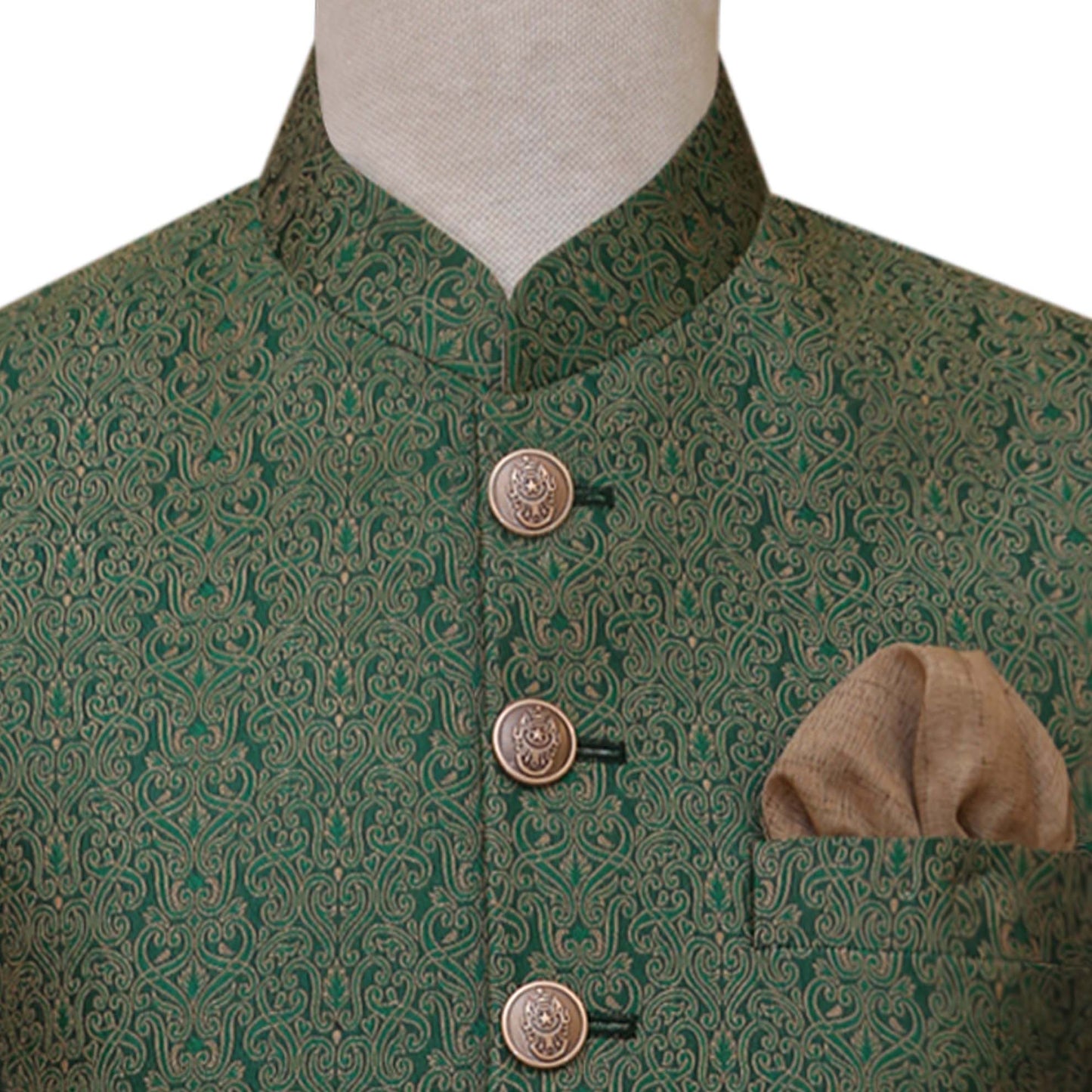 
                  
                    Pure imported karandi fabric waistcoat for mehndi 2
                  
                