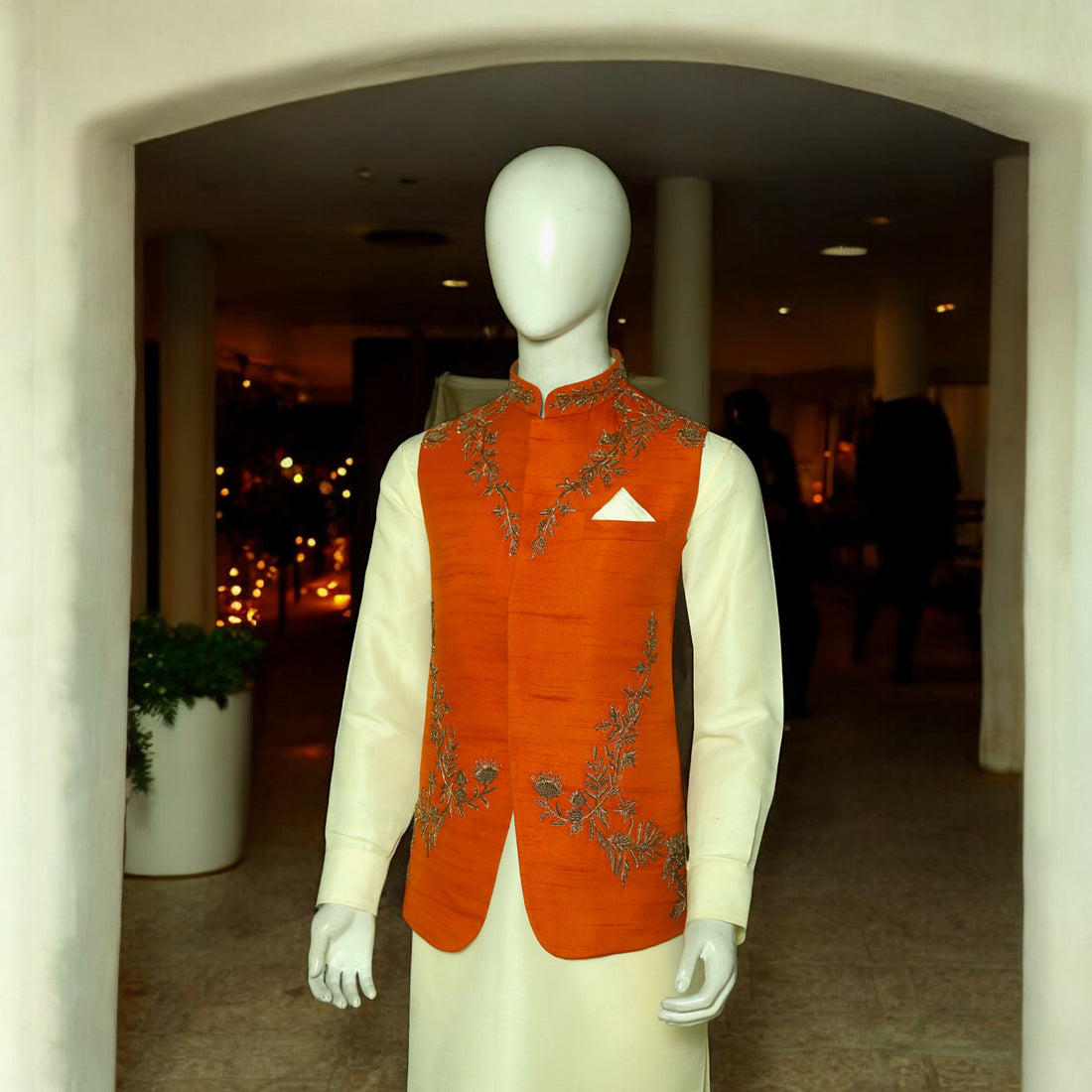 Ebba Waistcoat Rust main image 1