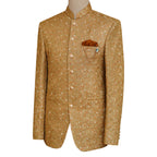 Rust color wedding prince coat with multicolor embroidery 2