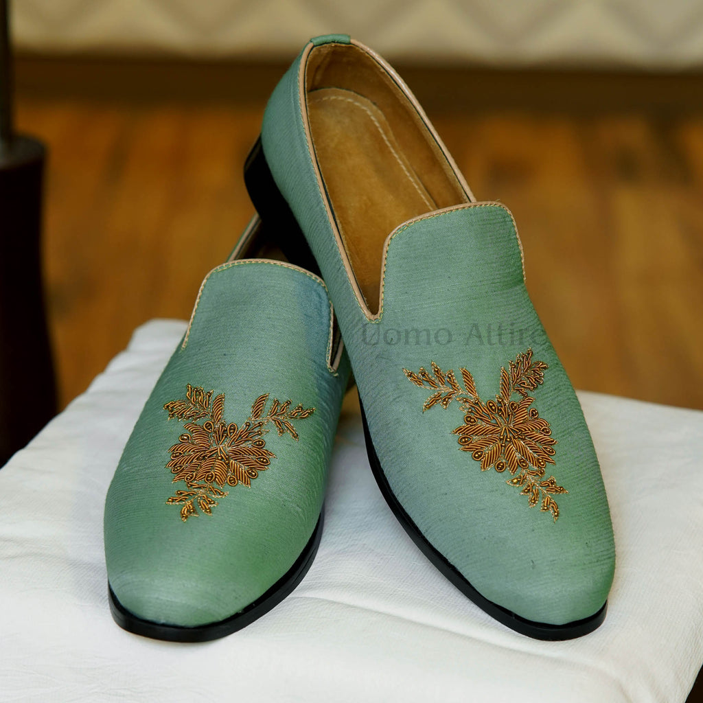Sea Green Shoes for Sea Green Prince Coat