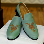 Sea Green Shoes for Sea Green Prince Coat
