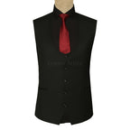 Black on Black Suit Vest