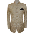 Simple fully embroidered prince coat