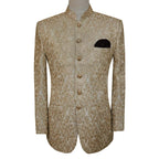 Simple fully embroidered prince coat