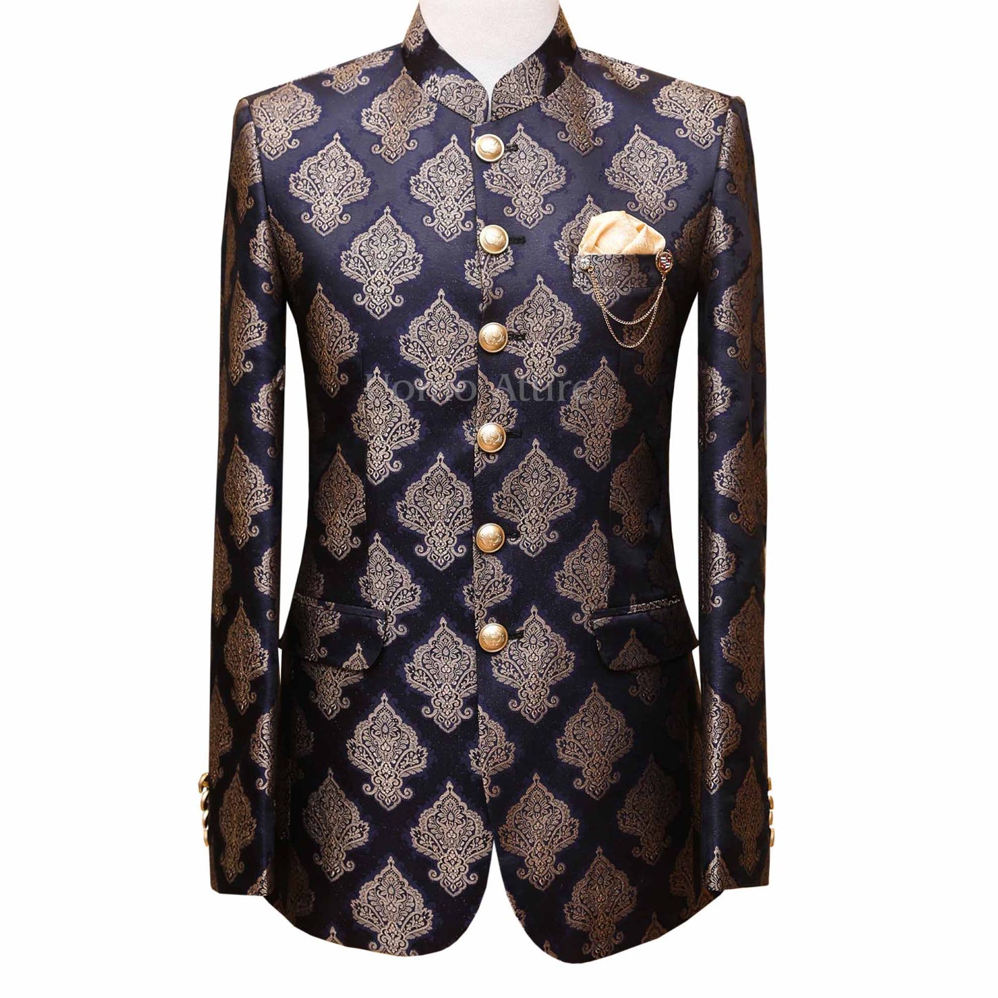 
                  
                    Slim fitted jamawar prince coat
                  
                