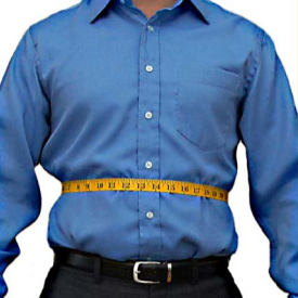 Measuring stomach circumference below the ribs