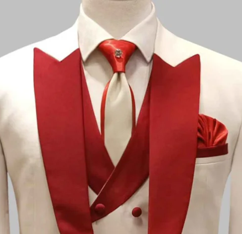 Bold Contrast Formal Tie and Pocket Square Set