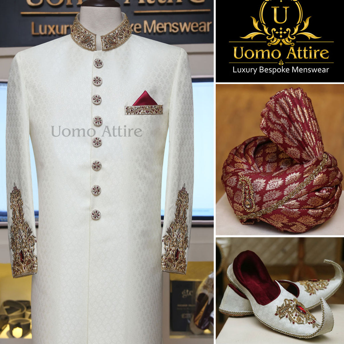 Molto speciale per il tuo grande giorno pacchetto completo sherwani 