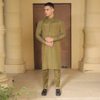 Luxurious Raw Silk Kurta and Pajama for Groom