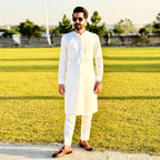 White kurta Pajama Design for men