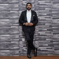 black tuxedo for grooms