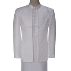 Off White Prince Coat for Grooms | Elegant Wedding Wear with Gold Handwork