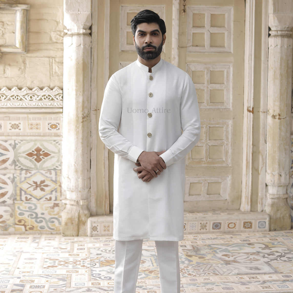 Perfect Blend of Tradition and Modernity with Our Custom-Made Olive Green Prince Coat