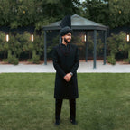 Premium Groom Sherwani with Black Jewelry Work