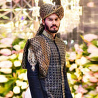 Luxurious Custom-Made Prince Two-Piece Suit for Groom with Embellishments