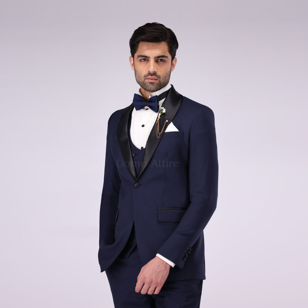 Exquisite Navy Blue Tuxedo The Pinnacle of Formal Elegance