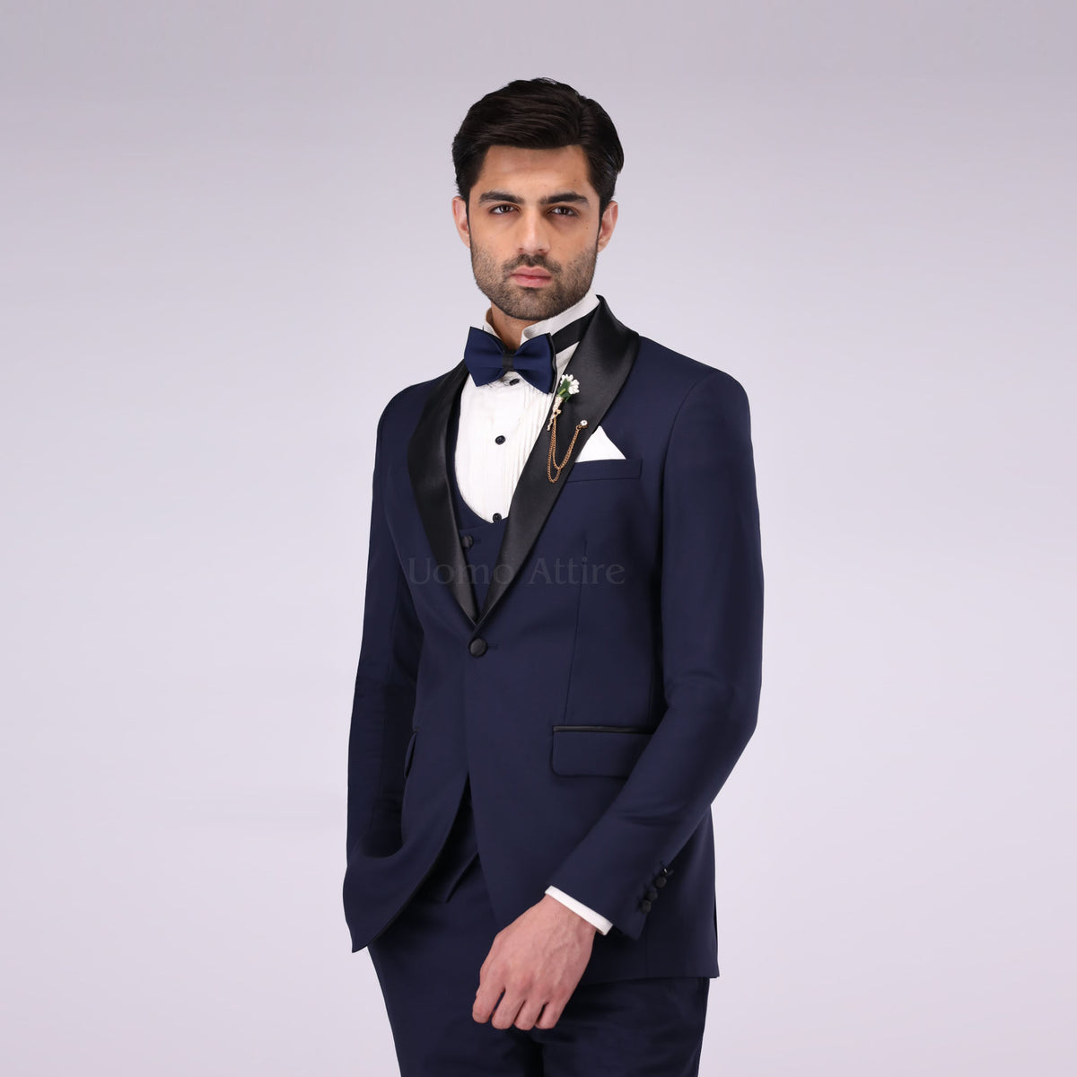 Exquisite Navy Blue Tuxedo The Pinnacle of Formal Elegance