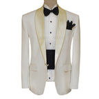 Wilvorst Dinner White Wedding Tuxedo Suit for Men
