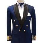 Woolen fabric mens blue tuxedo 2 piece suit, suits, tuxedo suit, blue tuxedo suit