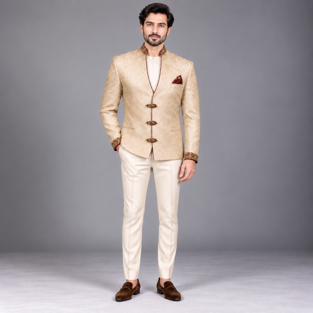 Manteau pur karandi jamawar prince 