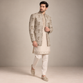 Golden Fully Embellished Prince Coat for Groom