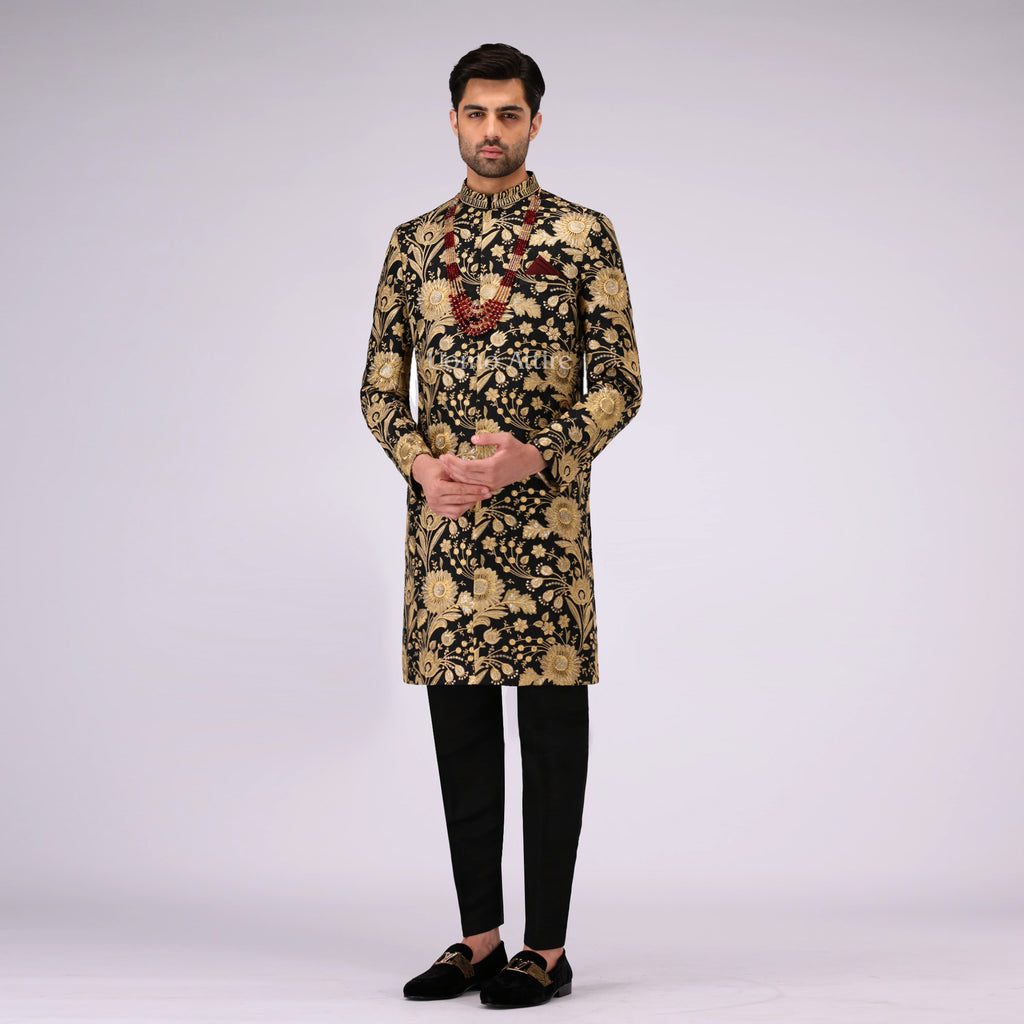 black-sherwani-design