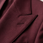 Custom Burgundy Double-Breasted Tuxedo Jacket
