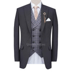 Italian charcoal grey 3 piece suit