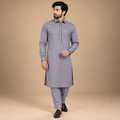 Bespoke design gray shalwar kameez for men
