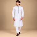 Premium Self-Textured Cotton Shalwar Kameez for Men