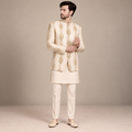 Luxury Off-White Wedding Jodhpuri Suit for Groom