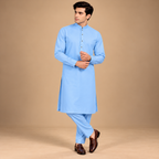 Sky blue shalwar kameez for men