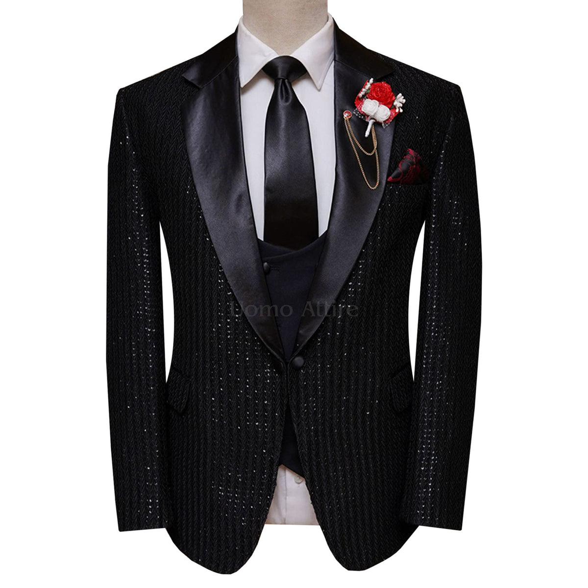 Black Wedding Tuxedo Suit for Groom | Groom Tuxedo Suit