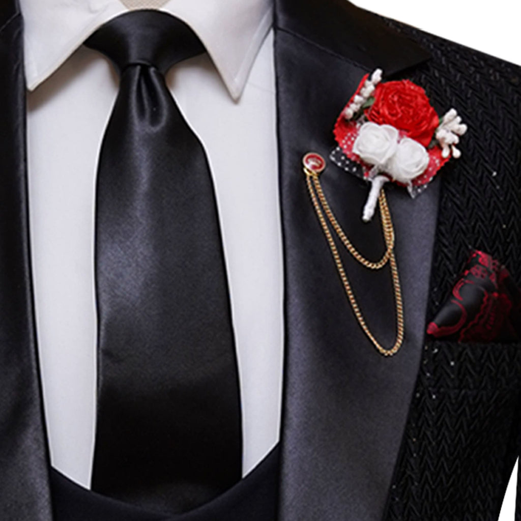 Black Wedding Tuxedo Suit for Groom | Groom Tuxedo Suit 3