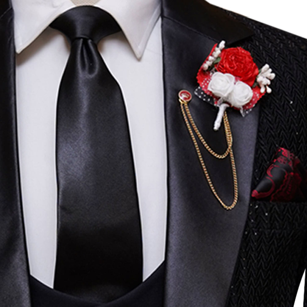 
                  
                    Black Wedding Tuxedo Suit for Groom | Groom Tuxedo Suit 3
                  
                