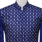 Luxurious blue prince coat for wedding