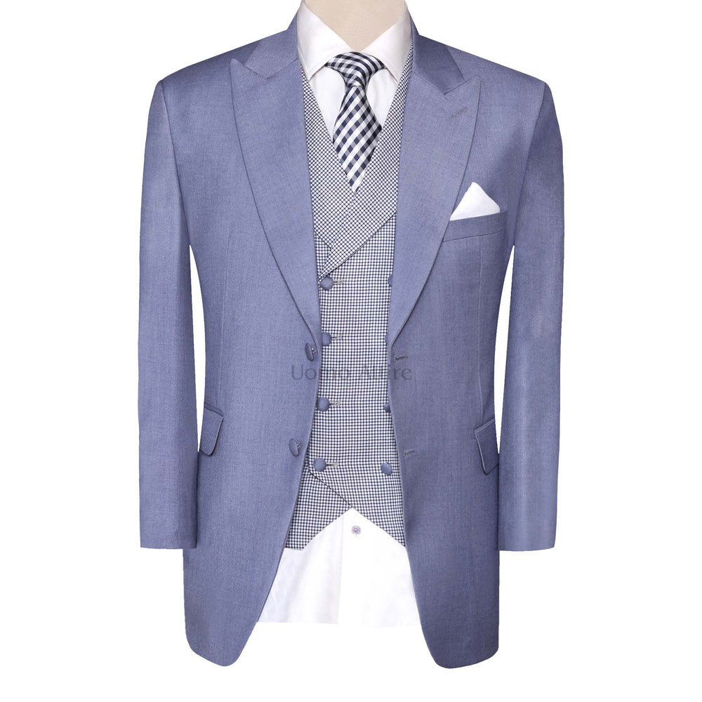 light blue 3 piece suit for men