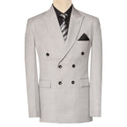Light Grey Double Breasted Suit for Men