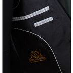 Luxurious black embellished tuxedo 3 piece suit inside fashion| Black Tuxedo Suit