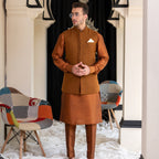 luxury waistcoat and kurta pajama