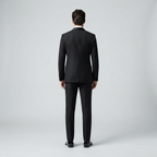 Men's Black Embellished 3-Piece Tuxedo with Beaded Lapel