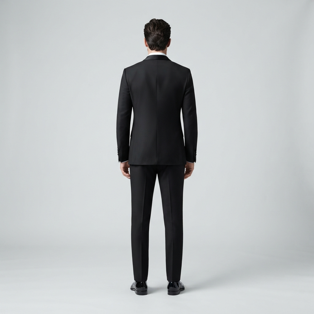 
                  
                    Men's Black Embellished 3-Piece Tuxedo with Beaded Lapel
                  
                