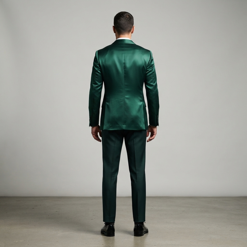 
                  
                    Men's Emerald Green Double-Breasted Tuxedo Jacket
                  
                