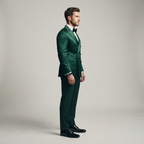 Men's Emerald Green Double-Breasted Tuxedo Jacket