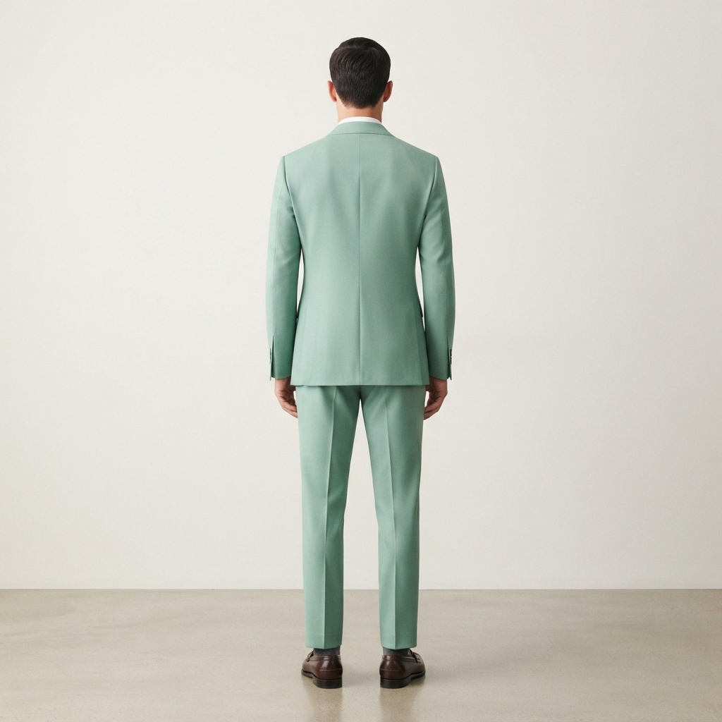 
                  
                    Men's Mint Green Double-Breasted Linen Suit with Gold Buttons
                  
                