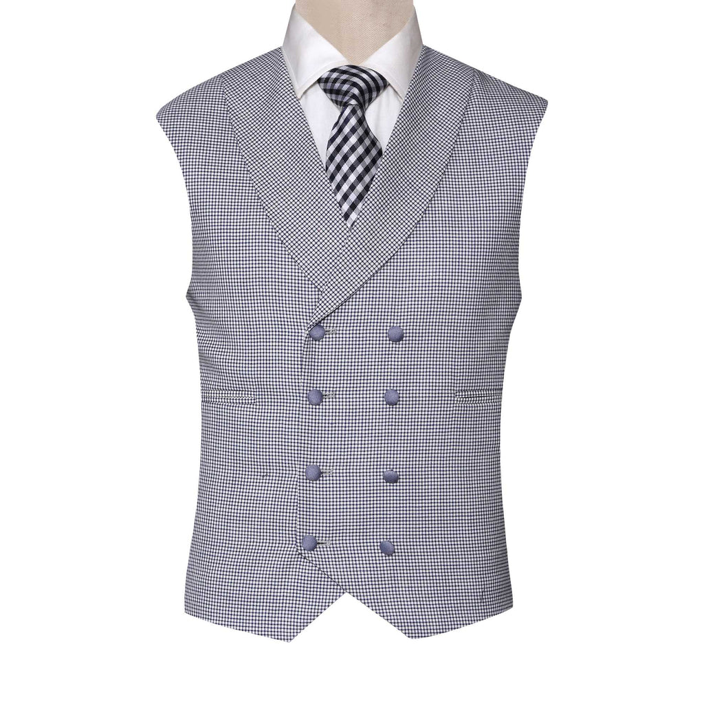 mini checked waistcoat