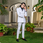 Elegant Pinstripe Double-Breasted Suit Timeless Sophistication and Modern Style