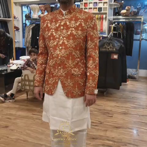 Customized colorful embroidered prince coat