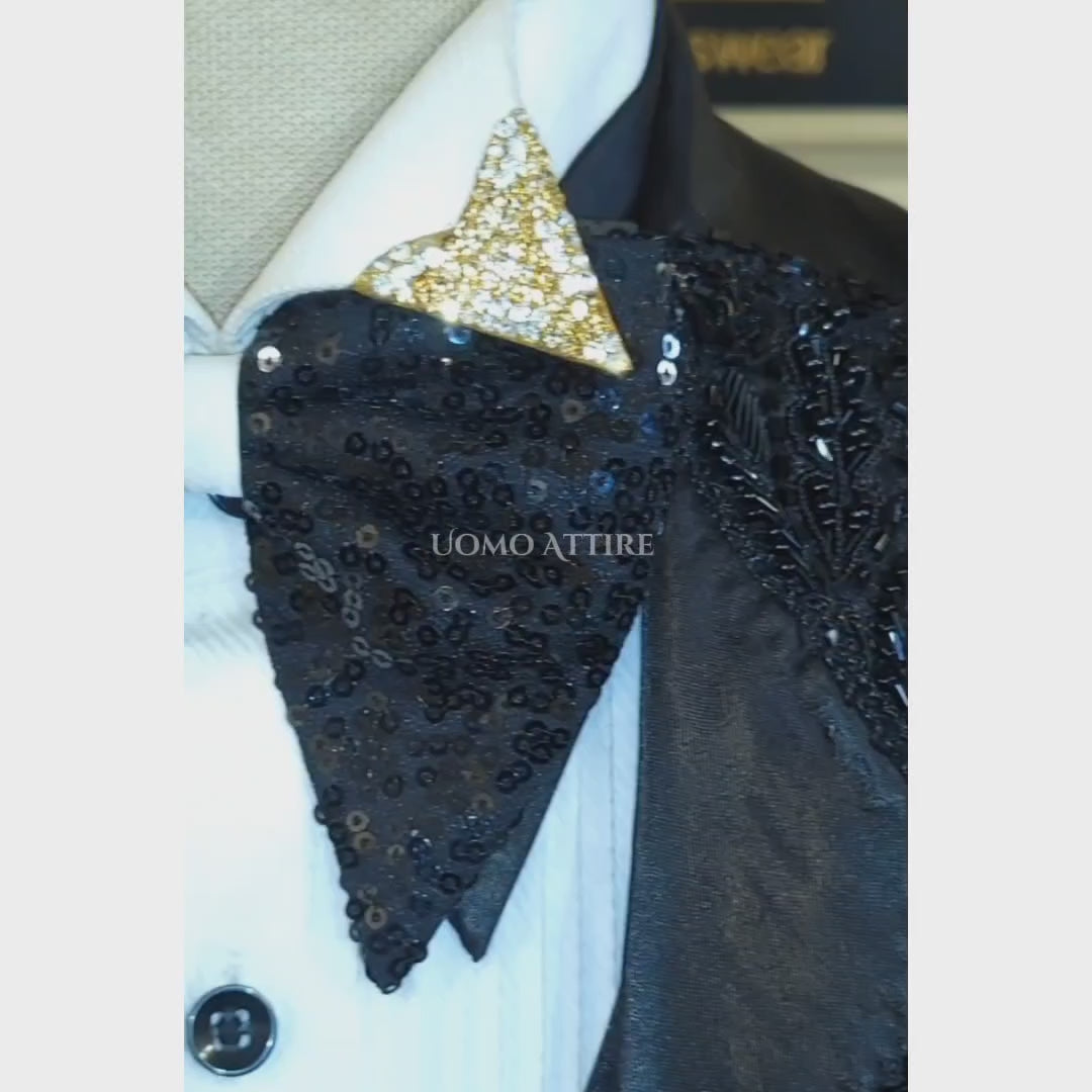 Black Tuxedo Wedding for Groom and Special Occasions | Black Tuxedo Suit